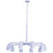 Gabardine 10 Light 42 inch Matte White Chandelier Ceiling Light