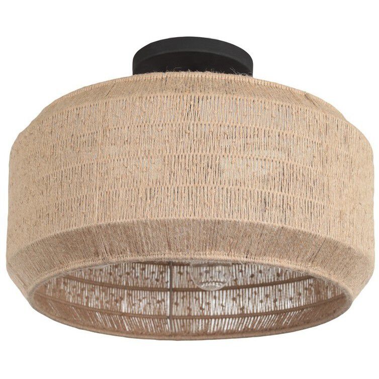 Cebu 4 Light 16 inch Matte Black Semi Flush Mount Ceiling Light