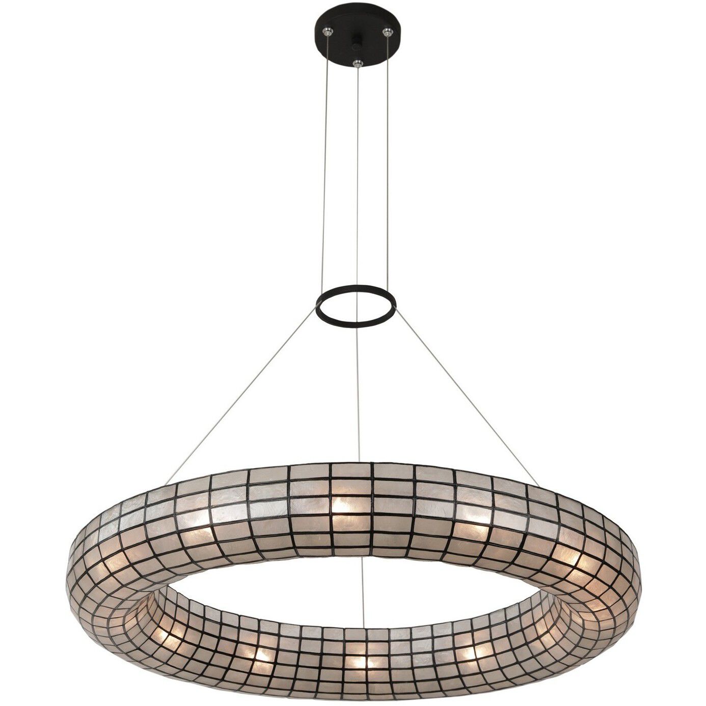 Sanibel 12 Light 33 inch Matte Black Pendant Chandelier Ceiling Light