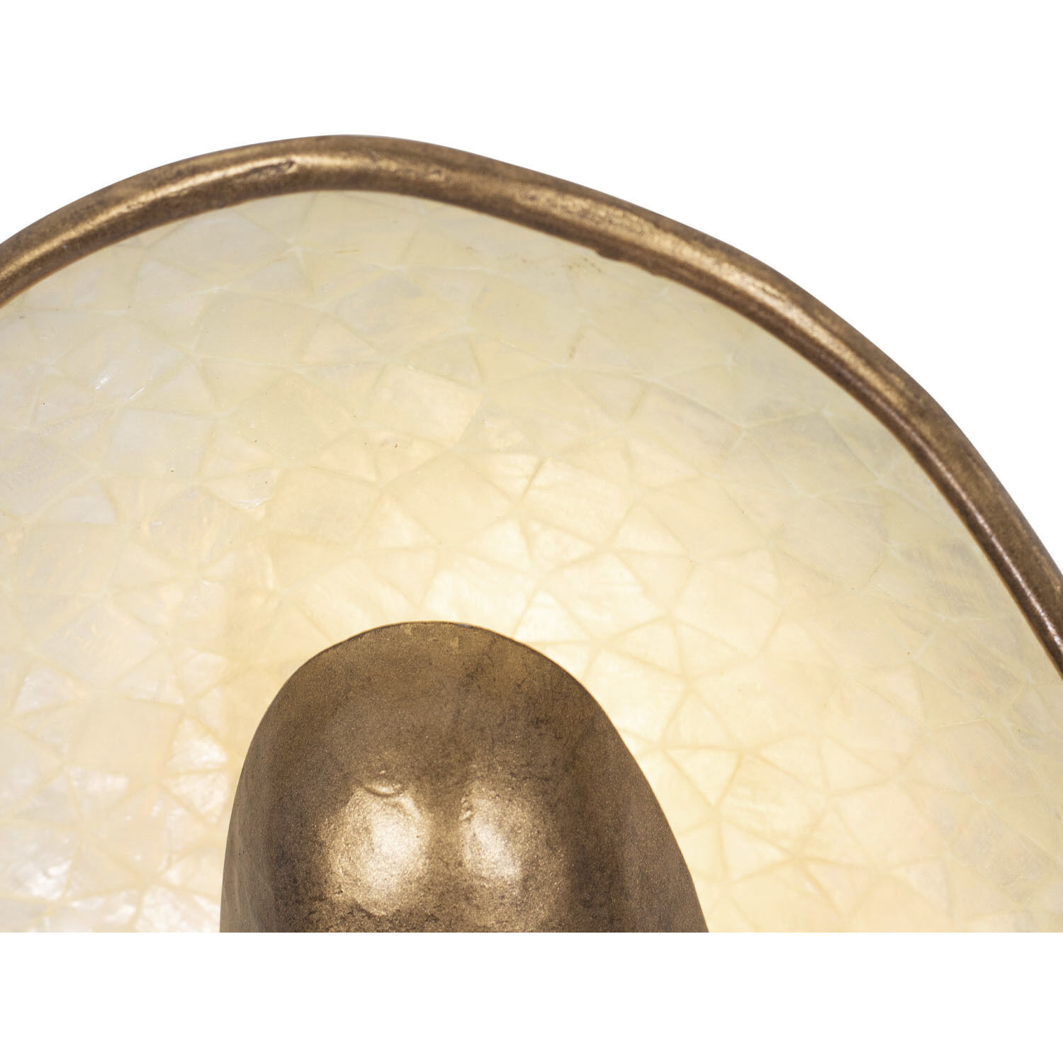 Spat 3 Light 24 inch Pearlized Antique Brass Semi Flush Mount Ceiling Light