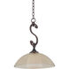 Arroyo 1 Light 15 inch Antique Copper Pendant Ceiling Light