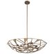 Esmeralda 6 Light 26 inch Pearlized Antique Brass Pendant Ceiling Light