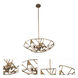 Esmeralda 8 Light 34 inch Pearlized Antique Brass Pendant Ceiling Light
