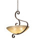 G-cleft 3 Light 20.5 inch Antique Copper Pendant Ceiling Light