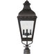 Winchester Outdoor 3 Light 29 inch Aged Iron Post Mount