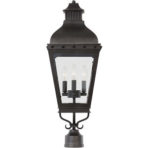 Winchester Outdoor 3 Light 29 inch Aged Iron Post Mount