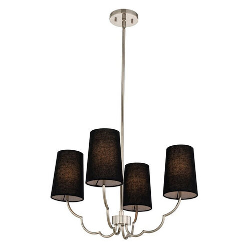 Sophia 4 Light 22 inch Polished Nickel Chandelier Ceiling Light