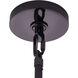 Uroko 14 Light 34 inch Black Nickel Pendant Ceiling Light