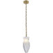 Bolsa 1 Light 6.5 inch Winter Brass Pendant Ceiling Light