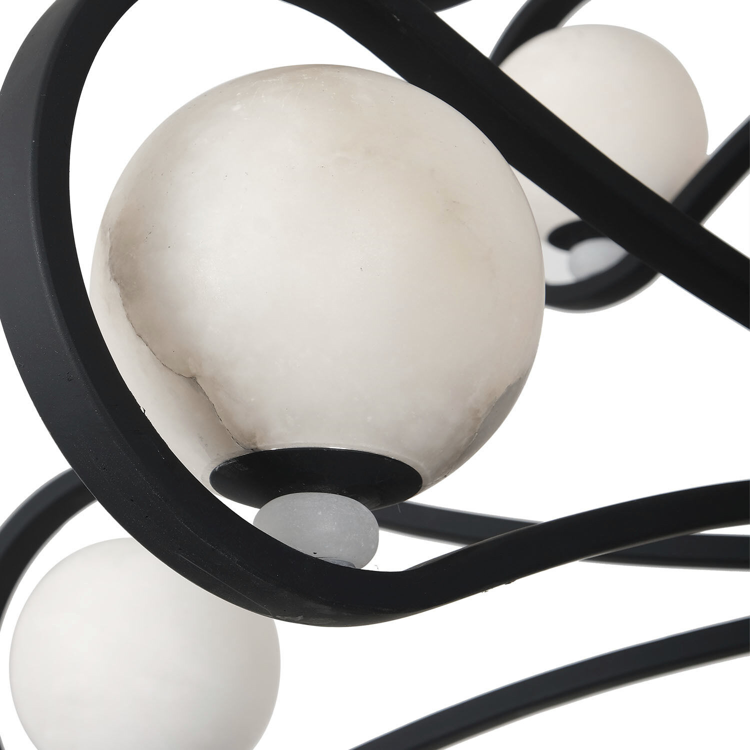 Elliptical 12 Light 48 inch Matte Black Pendant Ceiling Light