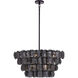 Uroko 8 Light 28 inch Polished Winter Brass Pendant Ceiling Light