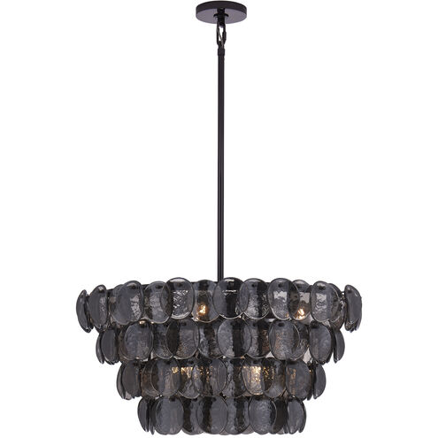 Uroko 8 Light 28 inch Black Nickel Pendant Ceiling Light
