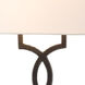 Chateau Wall Sconce Wall Light in Hierloom Bronze, Off White