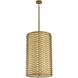 Paloma LED 19 inch Vintage Brass Foyer Light Ceiling Light