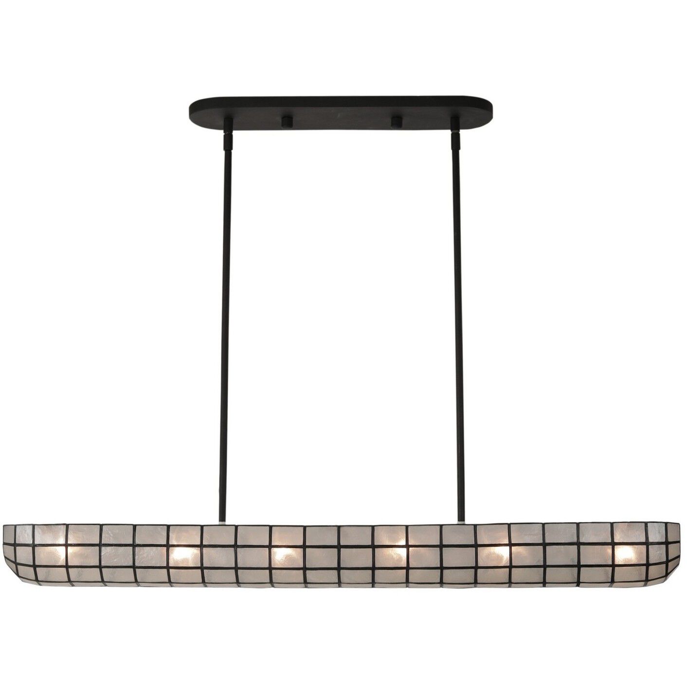 Sanibel Island Linear Ceiling Light in Matte Black