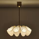 Cocoon 9 Light 28 inch Winter Brass Pendant Chandelier Ceiling Light