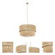 Naturale 6 Light 28 inch Jute Pendant Ceiling Light