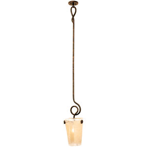 Tribecca 1 Light 10 inch Antique Copper Pendant Ceiling Light in Frost (FROST)