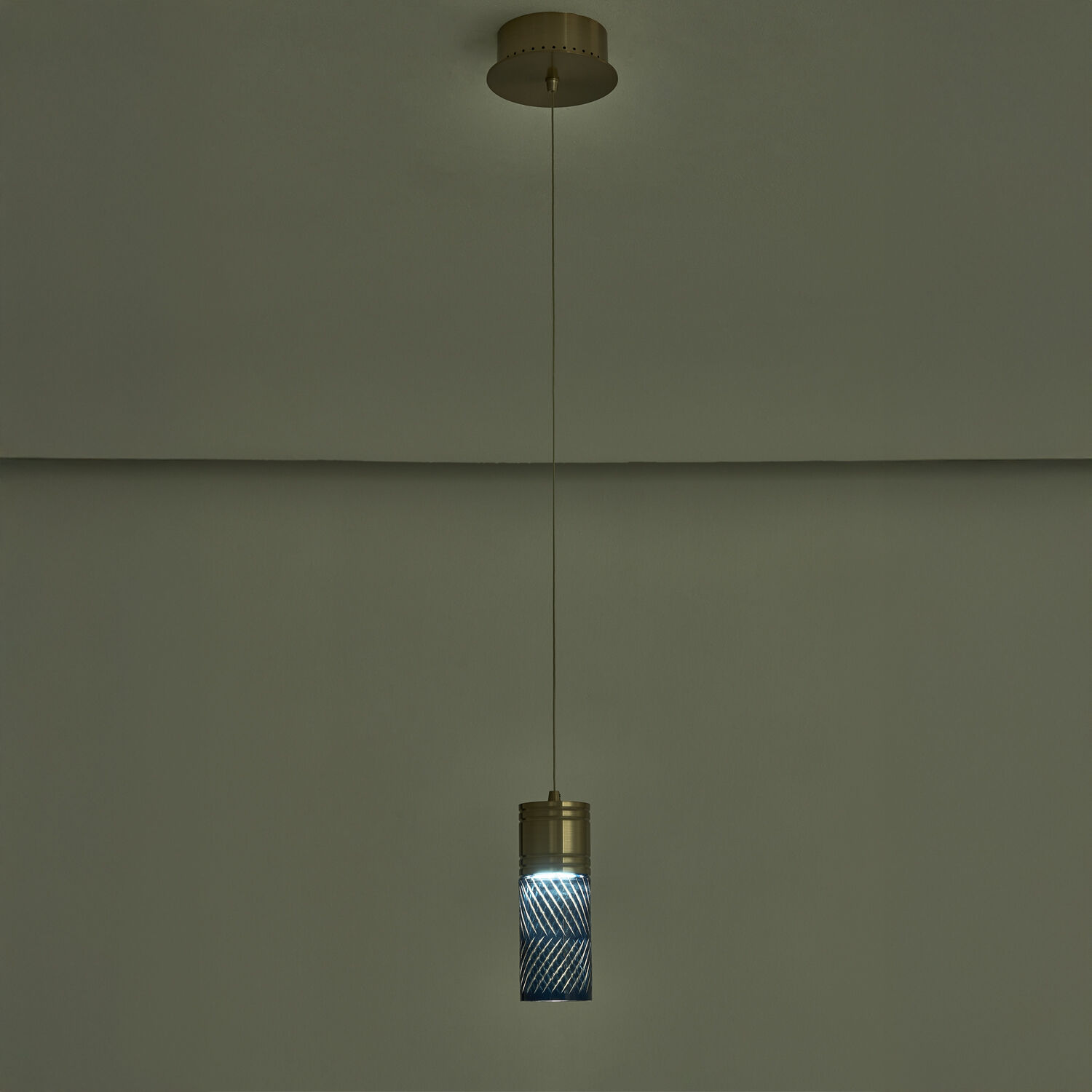 Kiriko LED 6 inch Winter Brass Pendant Ceiling Light