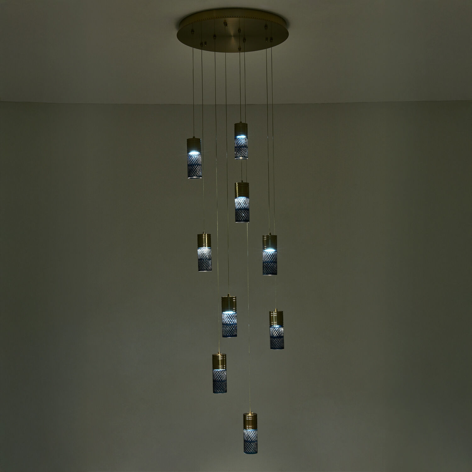 Kiriko LED 24 inch Winter Brass Chandelier Ceiling Light