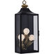 Marge 3 Light 27 inch Matte Black Outdoor Wall Sconce