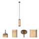 Vertical 5 inch Winter Brass Pendant Ceiling Light