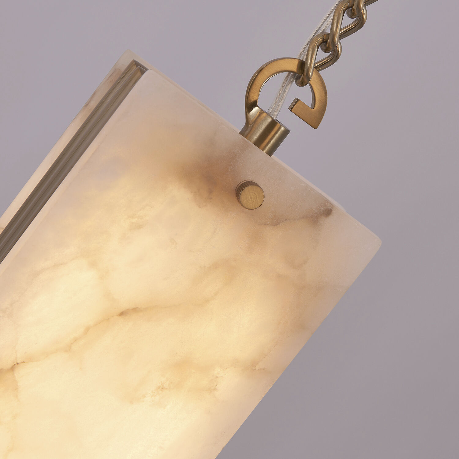 Vertical 27.5 inch Winter Brass Pendant Ceiling Light