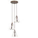Embrace 3 Light 20.5 inch Pearlized Antique Brass Pendant Ceiling Light
