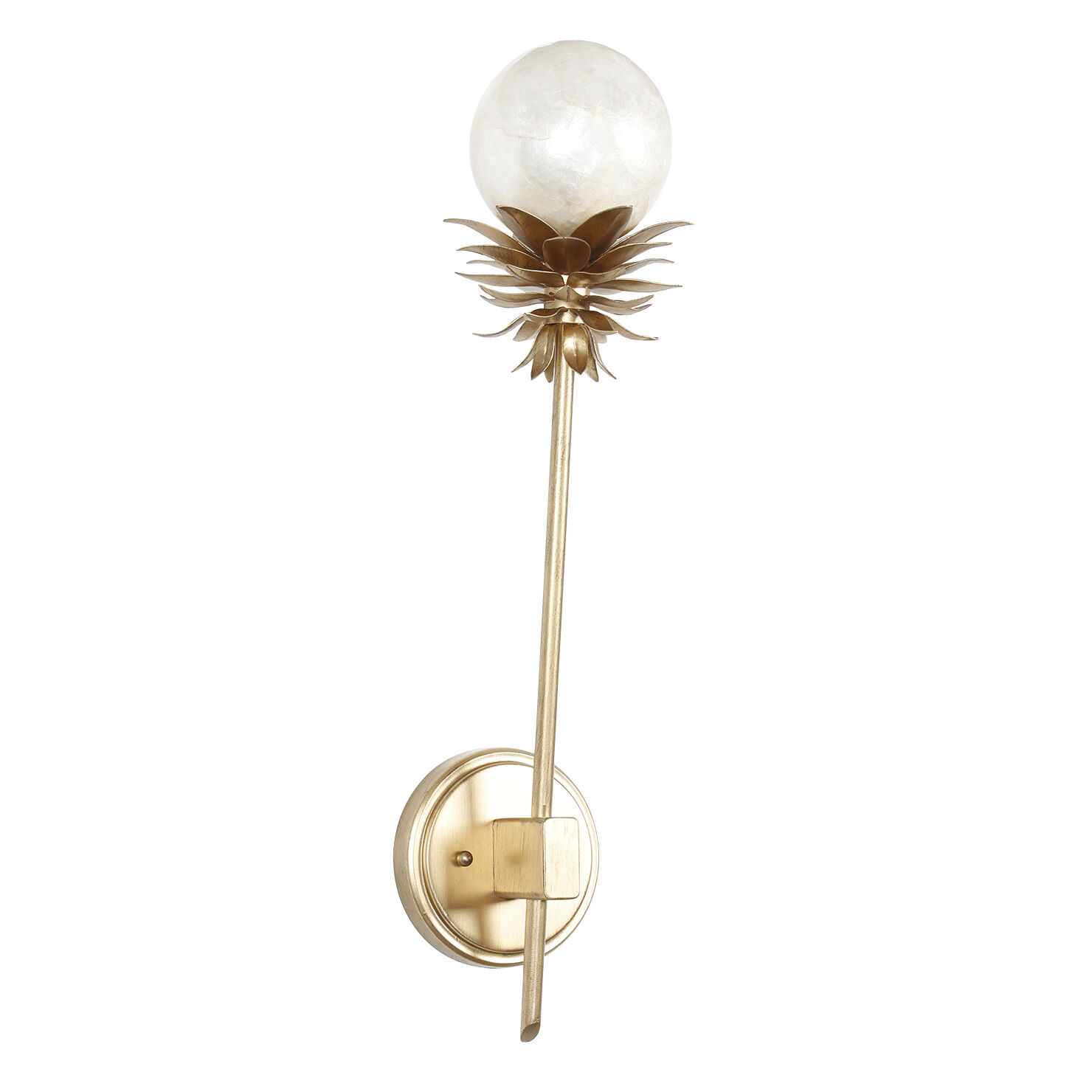 Florette 1 Light 6.5 inch Modern Gold Wall Sconce Wall Light