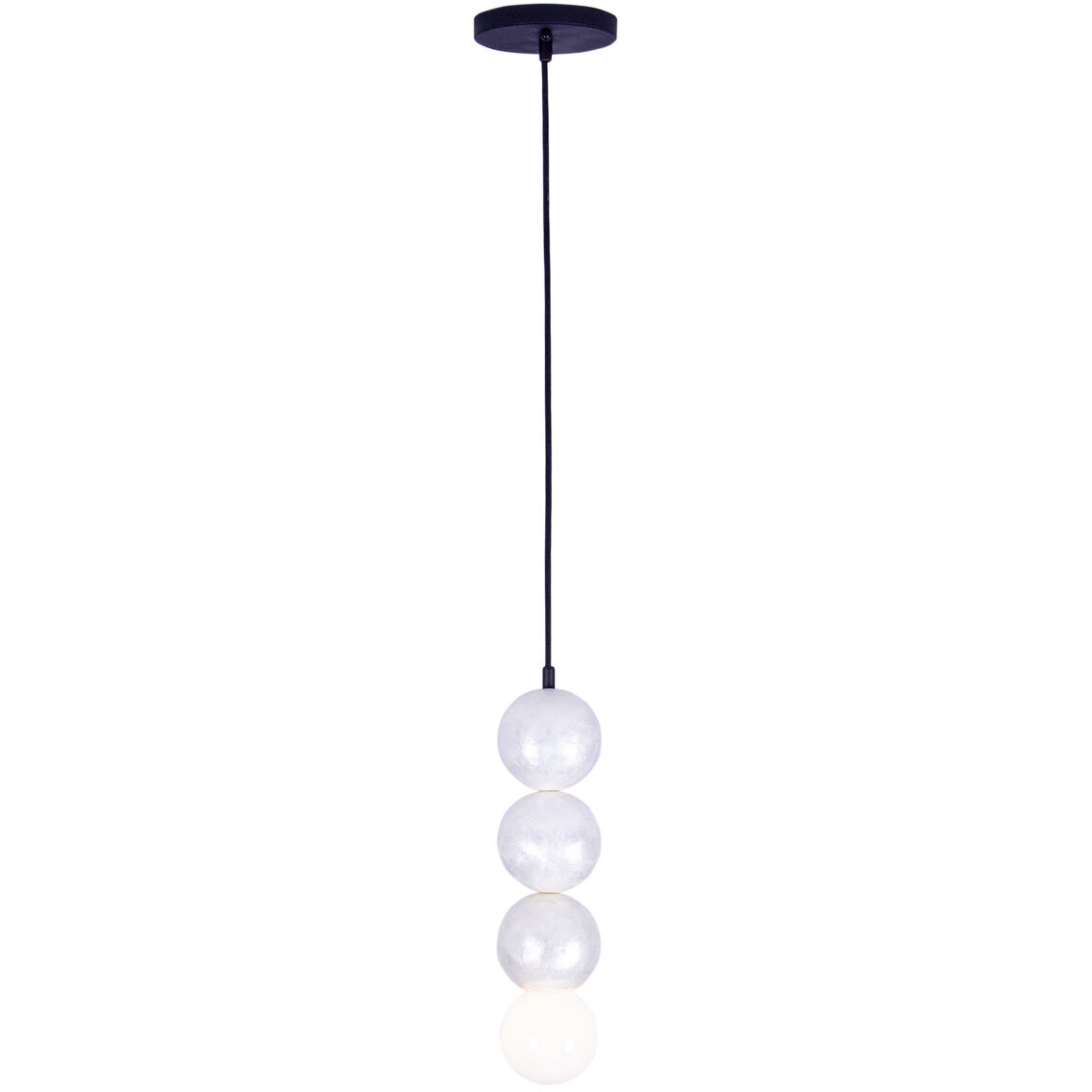 Pearls 1 Light 5.5 inch Matte Black Pendant Ceiling Light