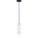Pearls 1 Light 5.5 inch Matte Black Pendant Ceiling Light