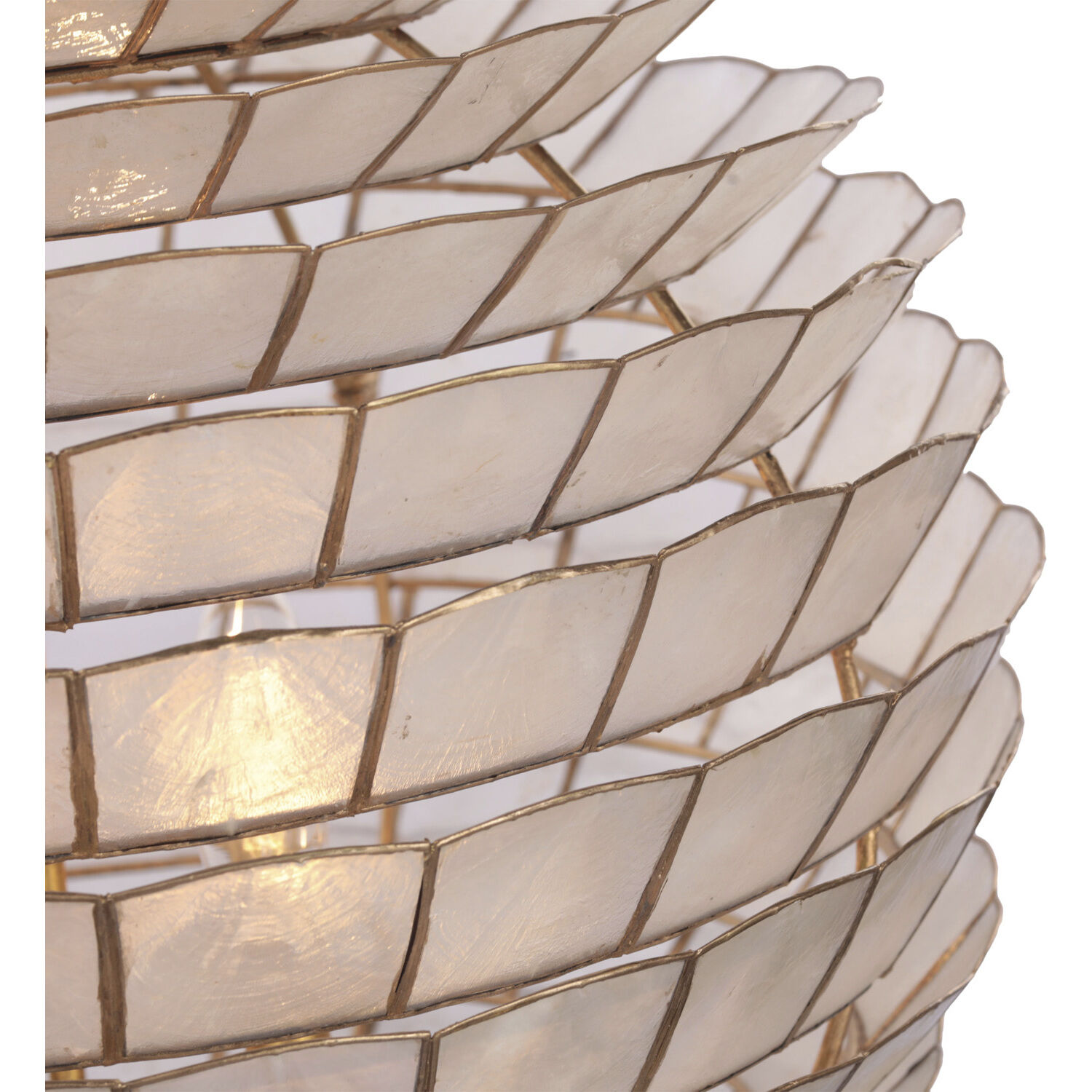 Samal 4 Light 21 inch Oxidized Gold Leaf Pendant Chandelier Ceiling Light