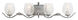 Seabrook 4 Light 33.5 inch Moon Silver Bath Vanity Wall Light