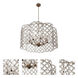 Maurelle 8 Light 36 inch Oxidized Gold Leaf Pendant Chandelier Ceiling Light