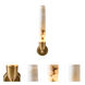 Gypsum Wall Sconce Wall Light in True Brass