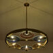 Optics 6 Light 36 inch Winter Brass Chandelier Ceiling Light