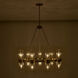 Duet 18 Light 36 inch Vintage Brass Pendant Ceiling Light