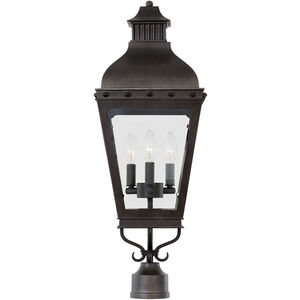 Winchester Outdoor 3 Light 29 inch Aged Iron Post Mount