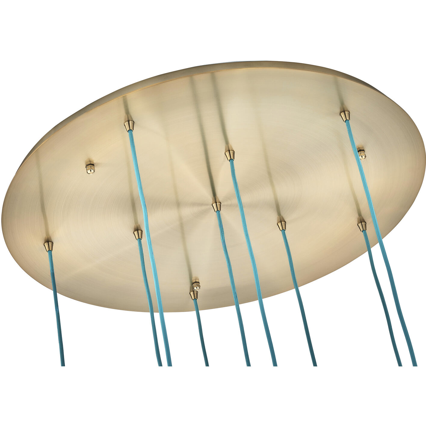 Pallina 9 Light 32 inch Winter Brass Chandelier Ceiling Light in Clear