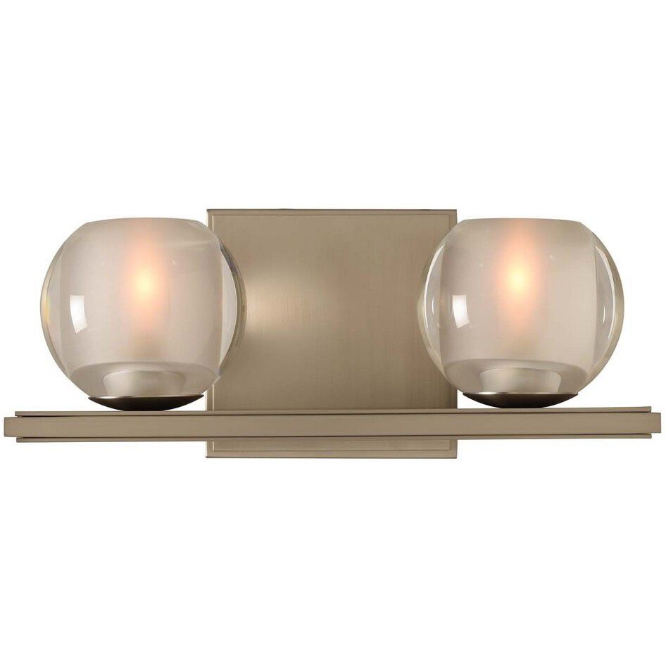 Corona LED 12 inch Satin Nickel Bath Vanity Light Wall Light