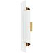 Piaga Wall Sconce Wall Light in Matte White and Polished Brass