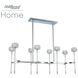 Mae Island Linear Ceiling Light in Chrome