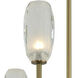 June LED 28 inch Winter Brass Chandelier Ceiling Light