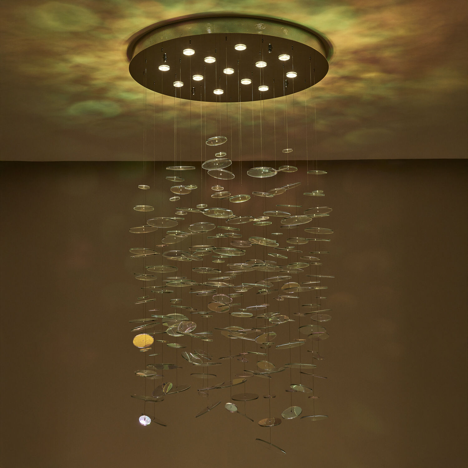 Spettro 13 Light 36 inch Polished Chrome Chandelier Ceiling Light