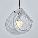 Pallina 1 Light 6 inch Winter Brass Pendant Ceiling Light in Clear