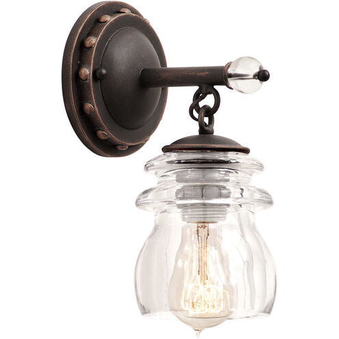 Brierfield 1 Light 5 inch Antique Copper Bath Vanity Wall Light