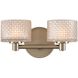 Willow LED 12 inch Satin Nickel Bath Vanity Light Wall Light