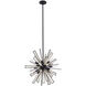 Radiance 18 Light 26 inch Matte Black Pendant Ceiling Light