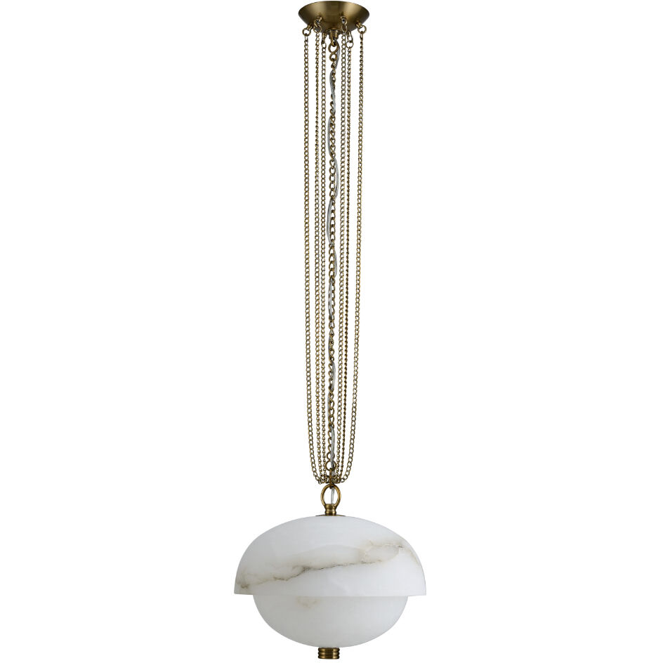 Volterra LED 17 inch Winter Brass Pendant Ceiling Light
