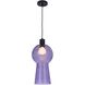 Cores 1 Light 9 inch Matte Black Pendant Ceiling Light